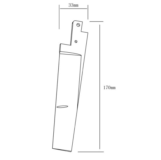 (image for) Aluminum Rudder Blade 170mm length parts