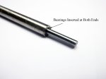 (image for) 4mm Straight Shaft 250mm Long with Shaft Casing and Bearings