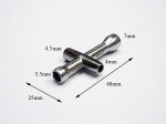 (image for) Mini Cross Wrench Wheel Spanner 4mm 4.5mm 5.5mm 7mm