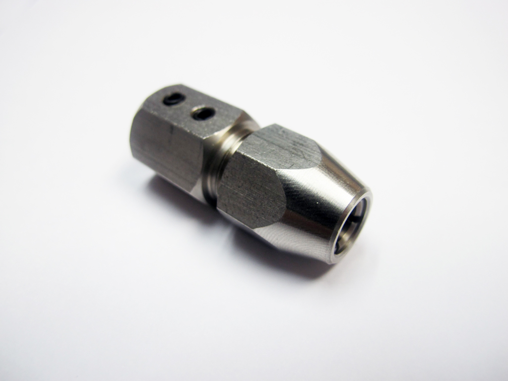 (image for) Flex Collet for 6mm Un-Thread Motor Shaft to 1/4" Cable Shaft