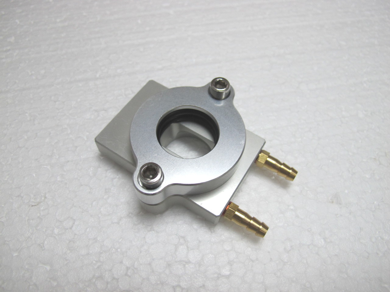 (image for) Aluminum Exhaust Flange watercooler / Manifold Rectangle 7/8"