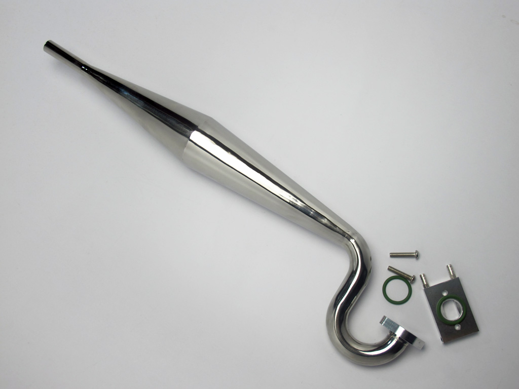 (image for) Stainless steel WTC Power Pipe for Gas Engine - RC Boat