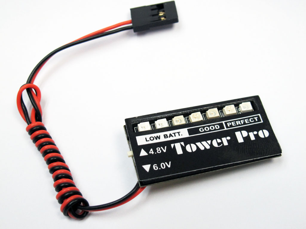 (image for) Tower Pro Receiver voltage check meter with 4.8V or 6.0V