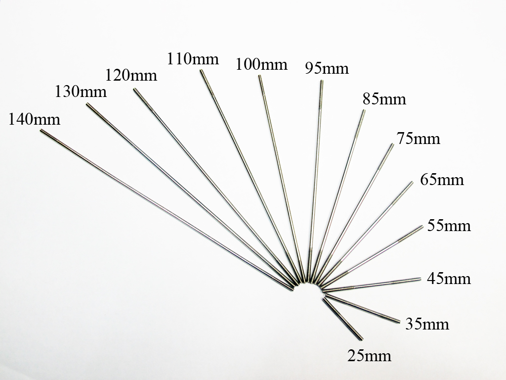 (image for) 4 x Alloy Push Rod M3 Threaded (Both End) 25mm-95mm 100mm-140mm