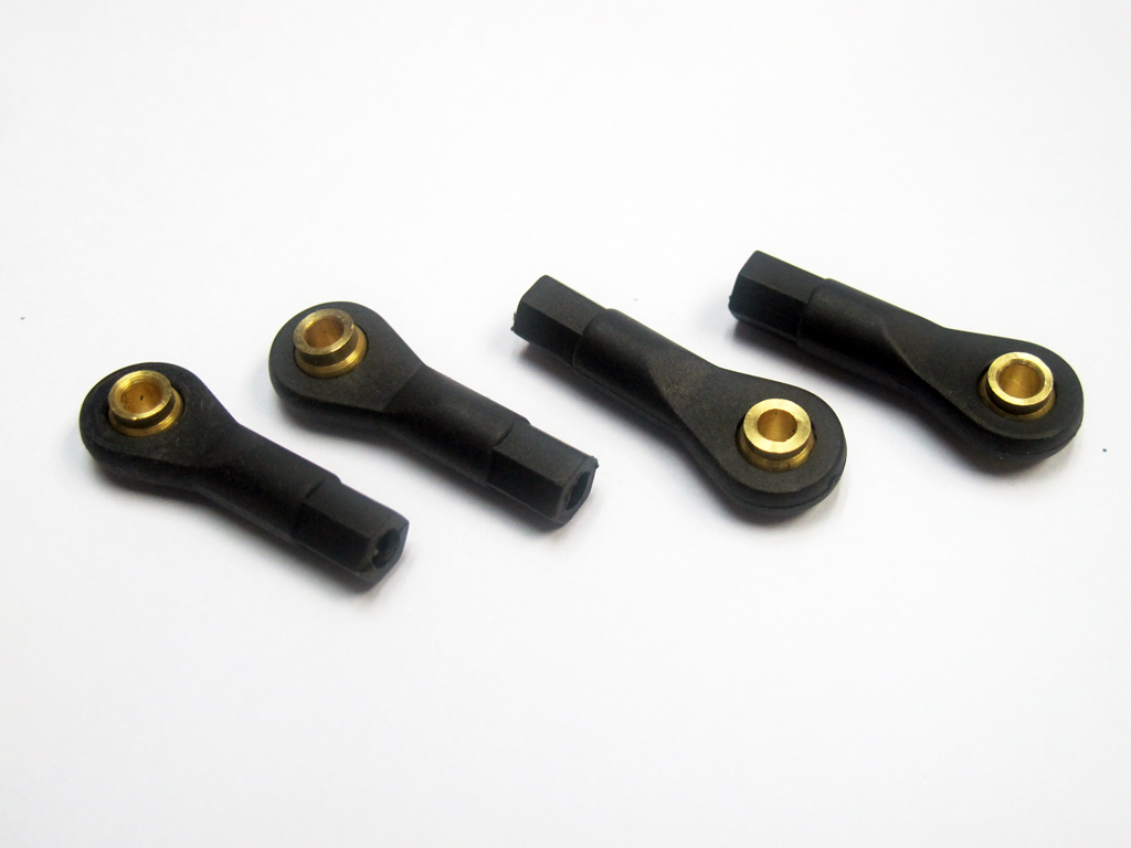 (image for) Black Plastic Ball Joints x 4 unit for M3 Threaded Rod