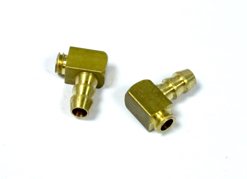 (image for) M6 Threaded 90 Degree Brass Water Fittings x 2 units