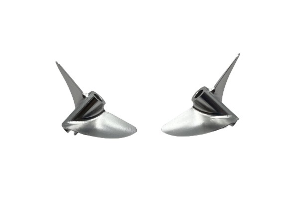 (image for) 4519/2 Left & Right Propeller 2 Blade 45mm Cast Aluminum for 3/16" Shaft