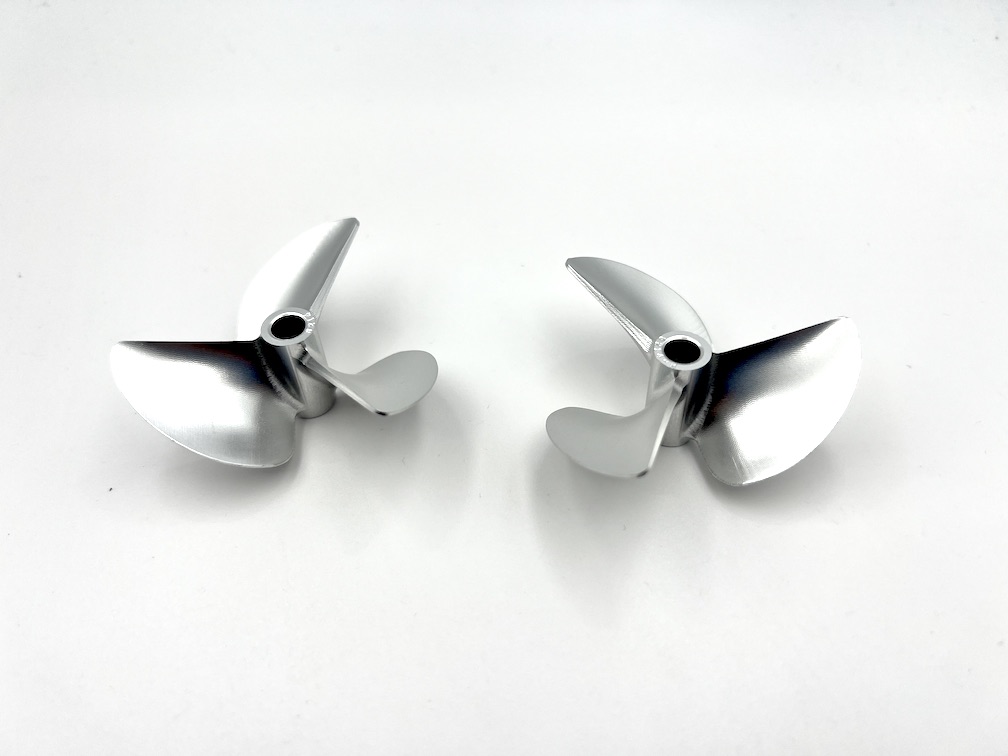 (image for) 6214 Left & Right Propeller 3 Blade 58mm Cast Aluminum for 1/4" Shaft