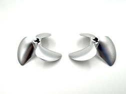 (image for) 6214 Left & Right Propeller 3 Blade 58mm Cast Aluminum for 1/4" Shaft