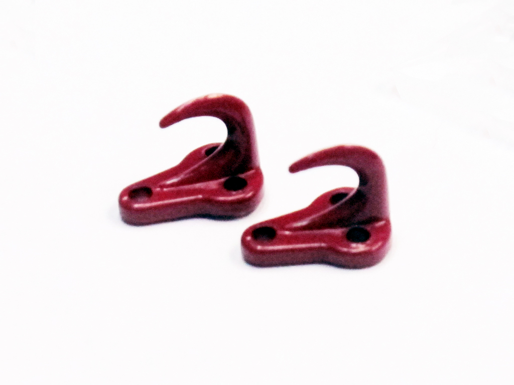 (image for) 1:10 Scale Metal Hooks with Mounting Base x 2 Units