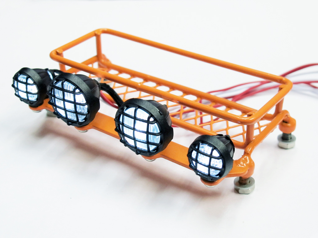 (image for) 1:10 Scale Full Metal Roof Rack with LED Lighting