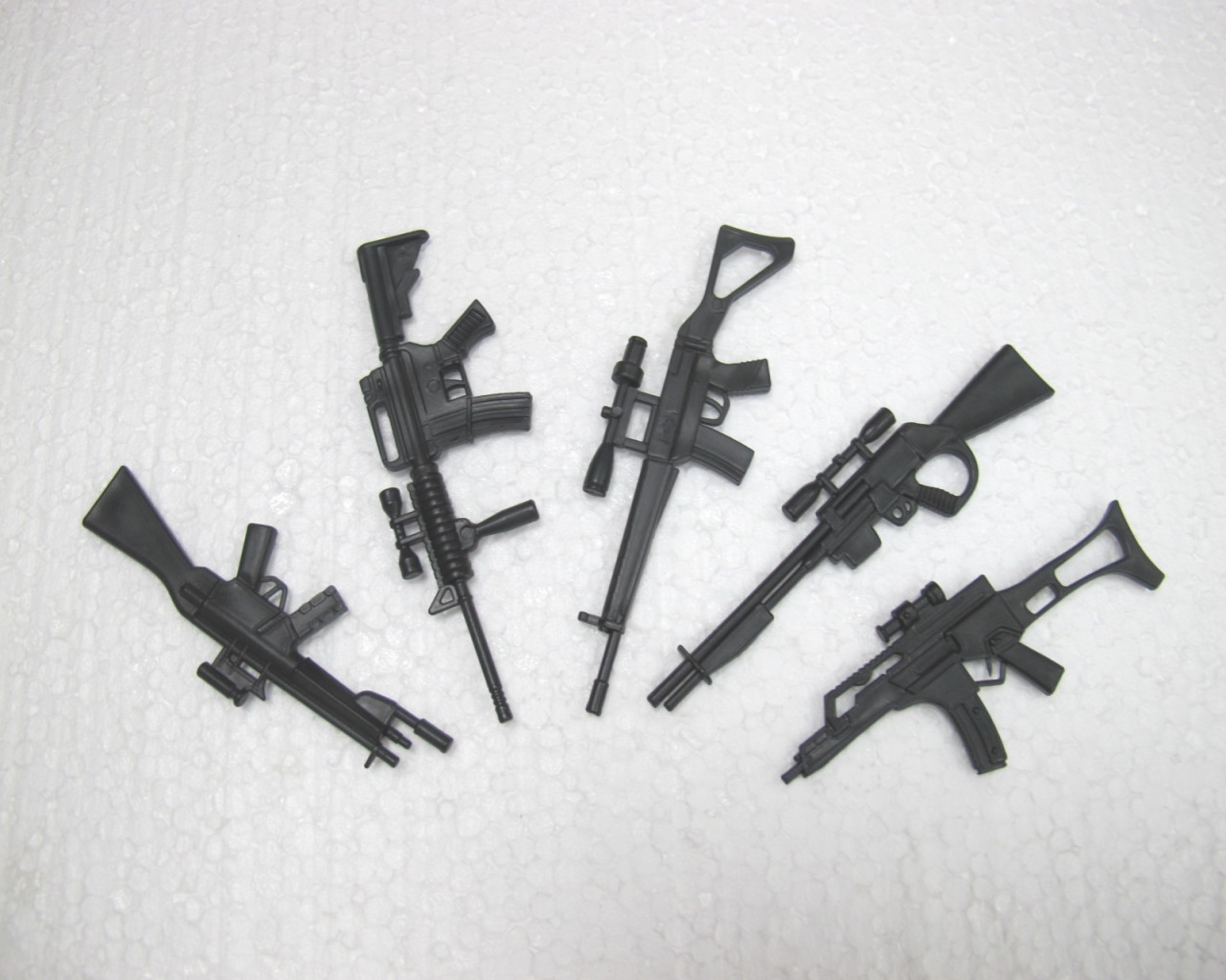 (image for) 1:10 Scale ABS Machine Guns 5 Pack O-Type