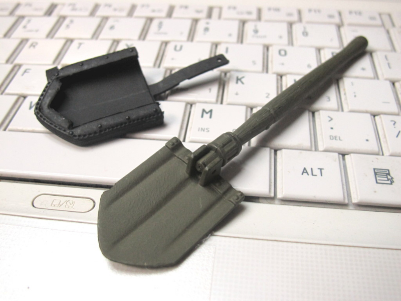 (image for) 1:10 Scale Foldable ABS Military Shovel