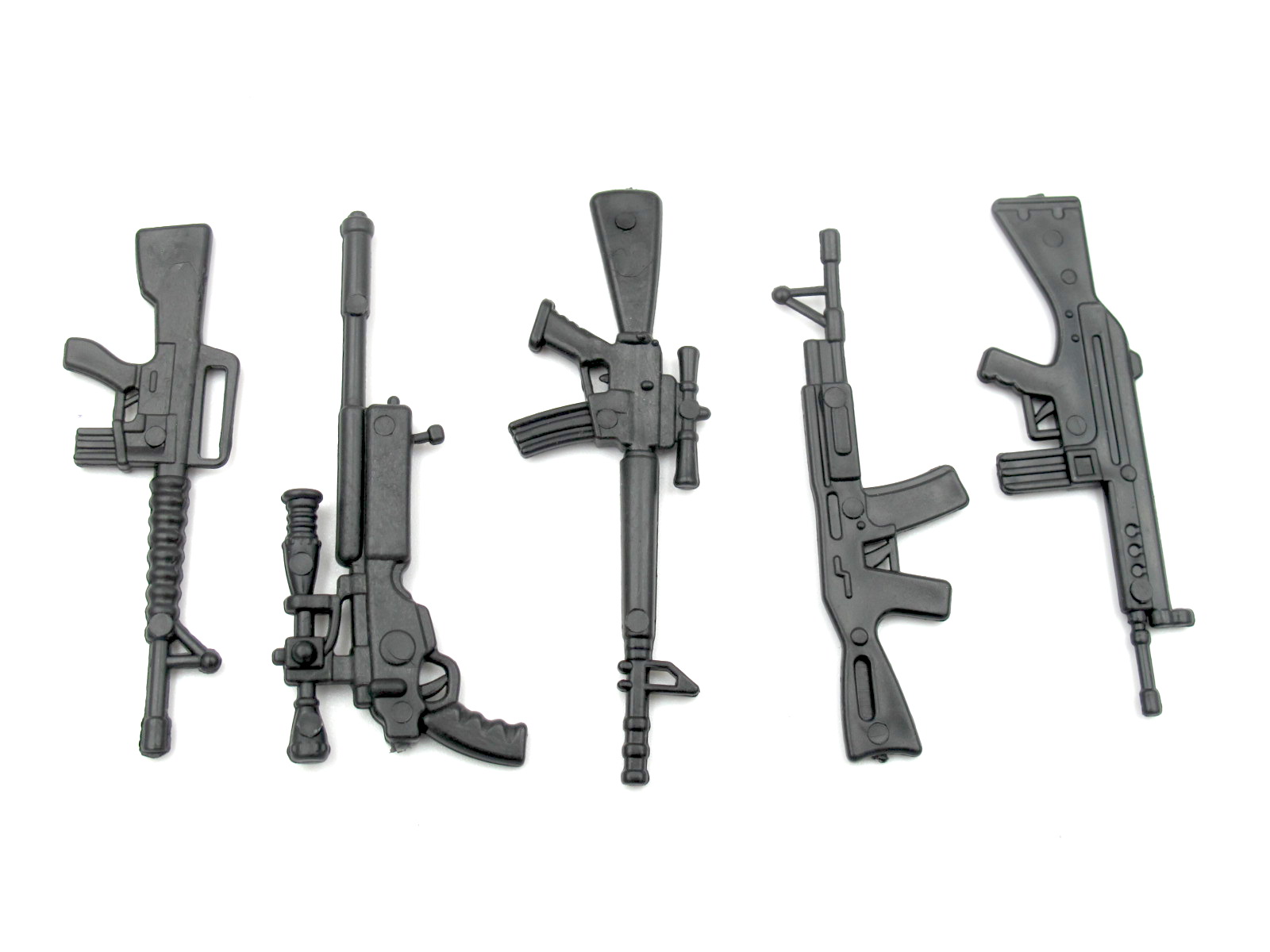 (image for) 1:10 Scale ABS Machine Guns 5 Pack S-Type