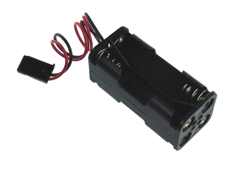 (image for) 6v (4 x 1.5V) AA Battery Holder for with Receiver Plug (Futaba)