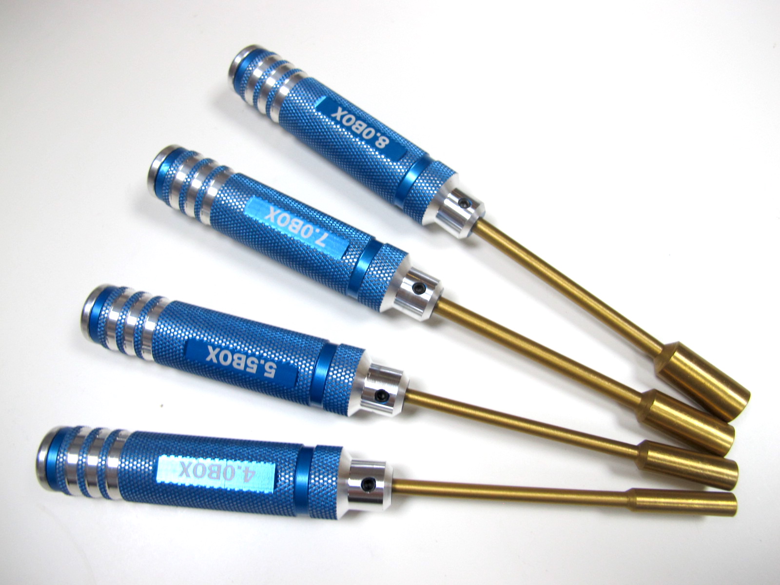 (image for) Titanium Hex Socket Head Screw Driver 8.0 7.0 5.5 4.0 BOX